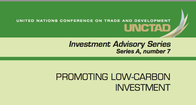 UN Report Promoting Low-Carbon Investment
